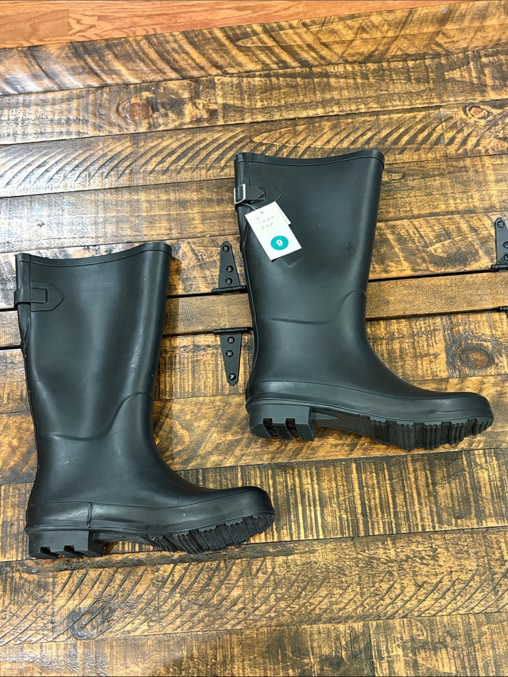 Classic Waterproof Black Rain Boots for Women Mid-Calf by Target a new day